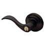 Baldwin 5255 Left Handed Single Cylinder Keyed Entry Door Lever Set with 5048 Rose and Emergency Egress from the Estate Collection Oil Rubbed Bronze
