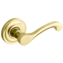 Baldwin Individual Classic Estate Lever without Rosettes Lifetime PVD Satin Brass
