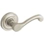 Baldwin Single Classic Estate Left Handed Lever without Rosettes Locking/Latching Mechanism Purchased Separately Lifetime Satin Nickel