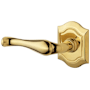 Baldwin Bethpage Estate Left Handed Single Lever without Rosettes Locking/Latching Mechanism Purchased Separately Lifetime Polished Brass