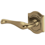 Baldwin Bethpage Estate Left Handed Single Lever without Rosettes Locking/Latching Mechanism Purchased Separately Satin Brass and Black
