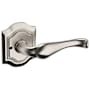 Baldwin 5447V Privacy Door Lever Set with R027 Rose from the Estate Collection Lifetime Satin Nickel