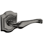 Baldwin 5447V Non-Turning Two-Sided Dummy Door Lever Set with R027 Rose from the Estate Collection Lifetime Graphite Nickel