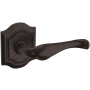Baldwin 5447V Right Handed Non-Turning One-Sided Dummy Door Lever with R027 Rose from the Estate Collection Venetian Bronze