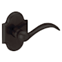 Baldwin 5452V Right Handed Non-Turning One-Sided Dummy Door Lever with R030 Rose from the Estate Collection Oil Rubbed Bronze