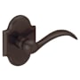 Baldwin 5452V Right Handed Non-Turning One-Sided Dummy Door Lever with R030 Rose from the Estate Collection Venetian Bronze