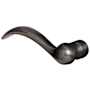 Baldwin Single Beavertail Estate Left Handed Lever Without Rosettes Locking/Latching Mechanism Purchased Separately Distressed Oil Rubbed Bronze