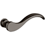 Baldwin Single Left Hand Wave Estate Non-Turning One-Sided Door Lever without Rosettes Locking/Latching Mechanism Purchased Separately Lifetime Graphite Nickel
