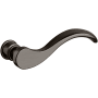 Baldwin Individual Wave Estate Lever without Rosettes Lifetime Graphite Nickel