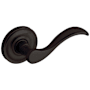Baldwin 5455V Right Handed Non-Turning One-Sided Dummy Door Lever with 5048 Rose from the Estate Collection Oil Rubbed Bronze
