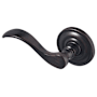 Baldwin 5455V Left Handed Non-Turning One-Sided Dummy Door Lever with 5048 Rose from the Estate Collection Venetian Bronze
