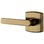 Baldwin Single Left Hand Soho Estate Lever without Rosettes Locking/Latching Mechanism Purchased Separately Satin Brass and Black