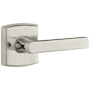 Baldwin 5485V Non-Turning Two-Sided Dummy Door Lever Set with R026 Rose from the Estate Collection Lifetime Polished Nickel