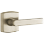Baldwin 5485V Non-Turning Two-Sided Dummy Door Lever Set with R026 Rose from the Estate Collection Lifetime Satin Nickel