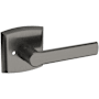 Baldwin 5485V Privacy Door Lever Set with R026 Rose from the Estate Collection Lifetime Graphite Nickel