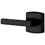 Baldwin Single Left Hand Soho Estate Lever without Rosettes Locking/Latching Mechanism Purchased Separately Satin Black