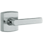 Baldwin Individual Soho Estate Lever without Rosettes Locking/Latching Mechanism Purchased Separately Polished Chrome