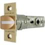 Baldwin Adjustable Estate Passage Latch with Knob and Lever Strength Non-Lacquered Brass
