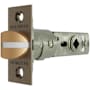 Baldwin Adjustable Estate Passage Latch with Knob and Lever Strength Satin Brass and Black