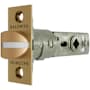 Baldwin Adjustable Estate Passage Latch with Knob and Lever Strength Satin Brass and Brown