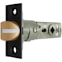 Baldwin Adjustable Estate Passage Latch with Knob and Lever Strength Satin Black