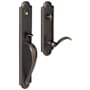 Baldwin Boulder Full Escutcheon Left Handed Single Cylinder Handleset Distressed Oil Rubbed Bronze