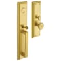 Baldwin Tremont Dummy Handleset Trim Set from the Estate Collection Lifetime PVD Satin Brass