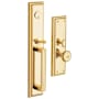 Baldwin Tremont Dummy Handleset Trim Set from the Estate Collection Lifetime Polished Brass