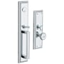 Baldwin Tremont Dummy Handleset Trim Set from the Estate Collection Polished Chrome