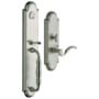 Baldwin Hamilton Left Hand Single Cylinder Mortise Handleset Trim Set Lifetime Satin Nickel