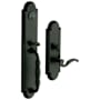 Baldwin Hamilton Left Hand Single Cylinder Mortise Handleset Trim Set Satin Black
