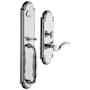 Baldwin Hamilton Left Hand Single Cylinder Mortise Handleset Trim Set Polished Chrome