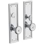 Baldwin Nashville Double Cylinder Mortise Handleset Trim Set Polished Chrome