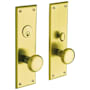 Baldwin Baltimore Single Cylinder Mortise Handleset Trim Set Lifetime PVD Satin Brass
