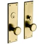 Baldwin Baltimore Single Cylinder Mortise Handleset Trim Set Lifetime Polished Brass