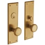 Baldwin Baltimore Single Cylinder Mortise Handleset Trim Set Vintage Brass