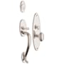 Baldwin Lexington Sectional Single Cylinder Keyed Entry Mortise Handleset Trim with 5025 Interior Knob from the Estate Collection Lifetime Polished Nickel
