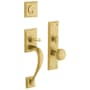 Baldwin Concord Single Cylinder Mortise Handleset Trim Set Lifetime PVD Satin Brass