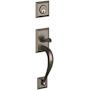 Baldwin Concord Single Cylinder Mortise Handleset Trim Set Lifetime Graphite Nickel