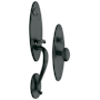 Baldwin Springfield One Piece Single Cylinder Keyed Entry Mortise Handleset Trim with 5025 Interior Knob from the Estate Collection Oil Rubbed Bronze