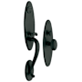 Baldwin Springfield Dummy Handleset Trim Set Satin Black