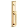 Baldwin Tremont Active Exterior Trim Handle (INTERIOR NOT INCLUDED) Lifetime Polished Brass