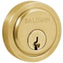 Baldwin Round Cylinder Trim Collar Lifetime PVD Satin Brass