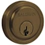 Baldwin Round Cylinder Trim Collar Satin Brass and Black