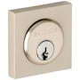 Baldwin Contemporary Square Cylinder Trim Collar Lifetime Satin Nickel