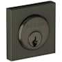 Baldwin Contemporary Square Cylinder Trim Collar Satin Black