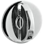 Baldwin Interior and Entrance Lock with Backplate for thicker than 2-1/4" Doors Polished Chrome