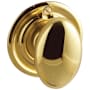 Baldwin Interior and Entrance Thumb turn Lock with Backplate for 2-1/4" Doors Lifetime Polished Brass