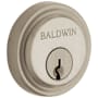 Baldwin Colonial Round Decorative Cylinder Trim Collar Lifetime Satin Nickel