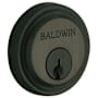 Baldwin Colonial Round Decorative Cylinder Trim Collar Satin Black